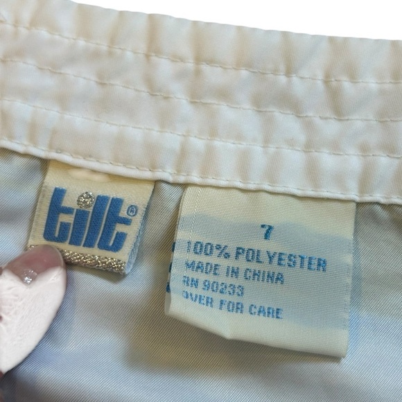 Vintage TILT Hawaiian Wrap Around Mini Skirt Size 7 🤩 🌺 - Picture 4 of 7